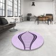 thumbnail image 4 of Ahgly Company Tapis Rectangulaire Lavable en Machine Intérieur Transitionnel Lilas Violet Riche, 3 Pieds x 5 Pieds, 4 of 7