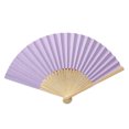 thumbnail image 2 of Binwennn Crepe Paper Flower Solid Fan Folding Folding Party Wedding Hand Dance Held Silk Pattern Color Tools & Home Improvement, 2 of 3