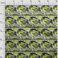 thumbnail image 3 of oneOone Polyester Spandex Green Fabric Writing Font Craft Projects Decor Fabric Printed By The Yard 56 Inch Wide, 3 of 4