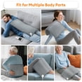 thumbnail image 4 of Hearth & Gear Large Heating Pad 9 4 Timers Size Heating Pad For Back Neck Menstrual Auto Shut Off Machine Washable Heat Pad For Winter & Workout Videos under Desk Elliptical Pedal for Seniors, 4 of 7
