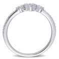 thumbnail image 3 of Miabella Diamond Accent Sterling Silver Triple Heart Promise Ring, 3 of 5