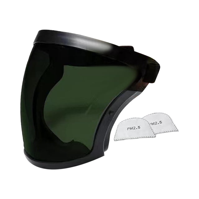 S SERENABLE Visage Intégral Antibuée pour Moudre, Construire, Couper Vert Foncé