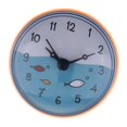 thumbnail image 4 of jifeng Bathroom Silicone Clock w/ Suction Cup Waterproof Moistureproof Orange A-Orange, 4 of 7