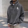 thumbnail image 2 of QIPOPIQ Men's Loose Fit Midweight Logo Sleeve Graphic Sweatshirt Clearance, 2 of 6