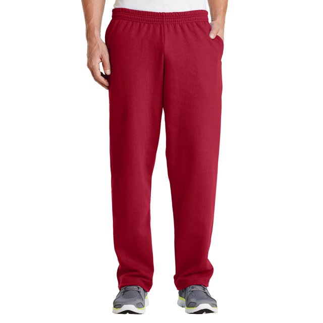 Gravity Threads Fleece Sweatpants w/ Pockets - Red - Large