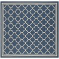 thumbnail image 4 of Safavieh Courtyard Collection Navy Indoor Outdoor Square Rug, 7'10', Machine Made, 4 of 5