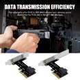 thumbnail image 2 of Carte d'Extension PCIe X4 vers SFF8643, Transmission Haute Vitesse, PCIe Universelle vers U2, SSD NVMe Riser, Adaptateur de Lecteur à Semi-Conducteurs, 2 of 8
