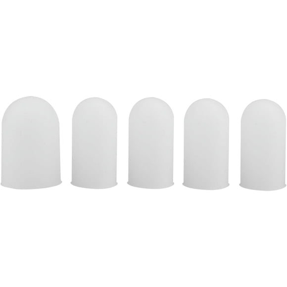 PinesC Finger Cots, 5PCS Silicone Finger Protectors Finger Condom Finger Covers Thumb Protector Silicone Finger Tip Protectors Fingertip Gloves for Heat Cooking Baking Barbecue