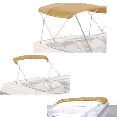 Savvycraft Bimini 4 Arceaux Remplacement Toile Couverture 4 Arceaux 96 Pouces" L 61 Pouces"-66 Pouces" L Couleur Beige