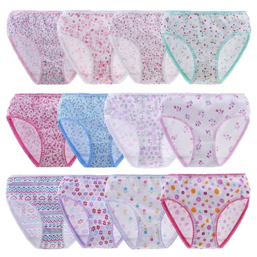 Hbhpov Culottes Mignonnes pour Bébé Fille, en Coton Ultra Doux, Ensemble de 12, Tailles 2 à 12