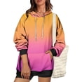 thumbnail image 4 of Besolor Oversized Sweatshirt for Women Fall Plus Size Long Sleeve Gradient Color Hoodies Baggy Clothes for Ladies, 4 of 7