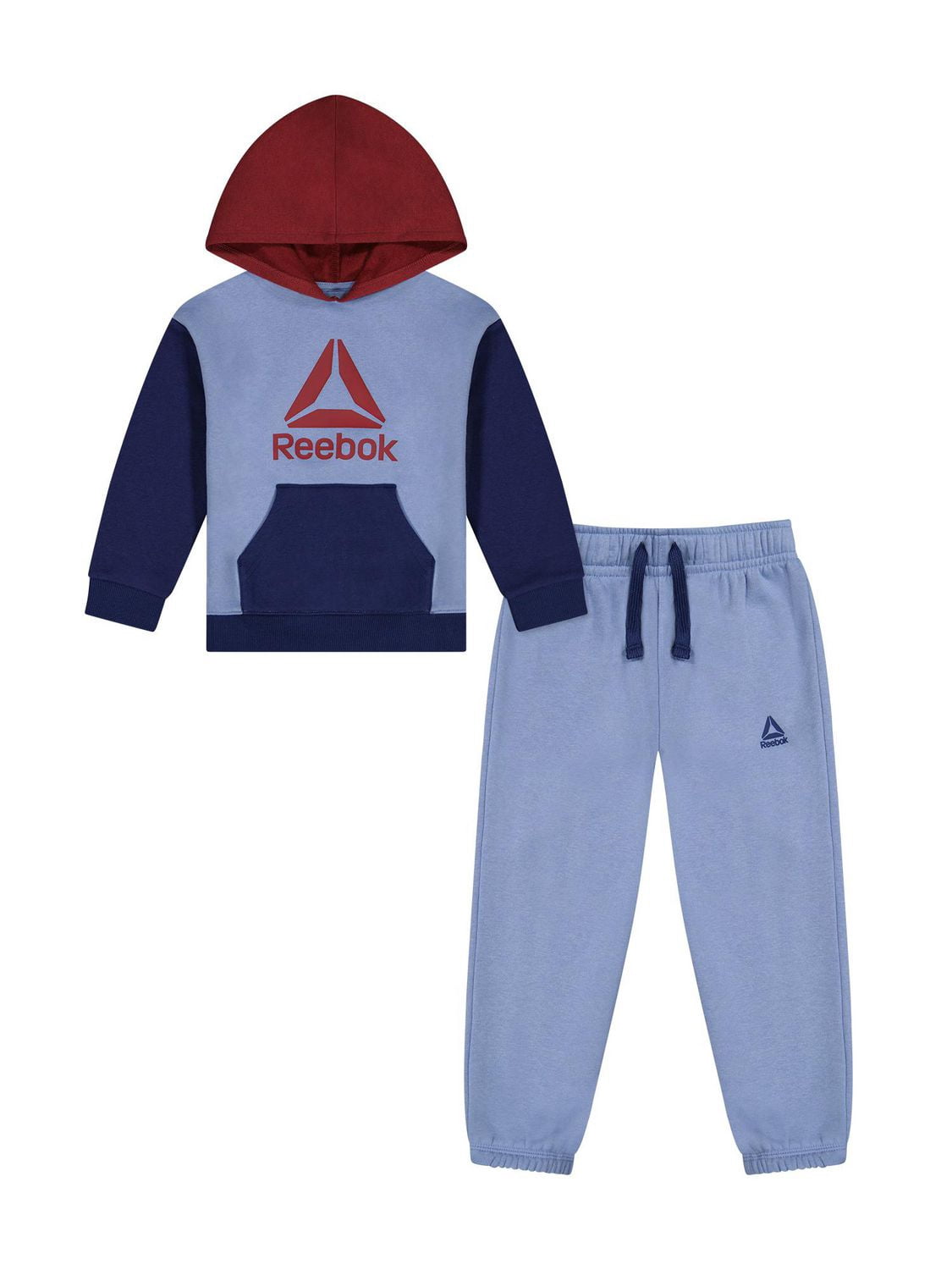 Reebok Toddlers' Colorblocked Fleece Hoodie And Jogger Set