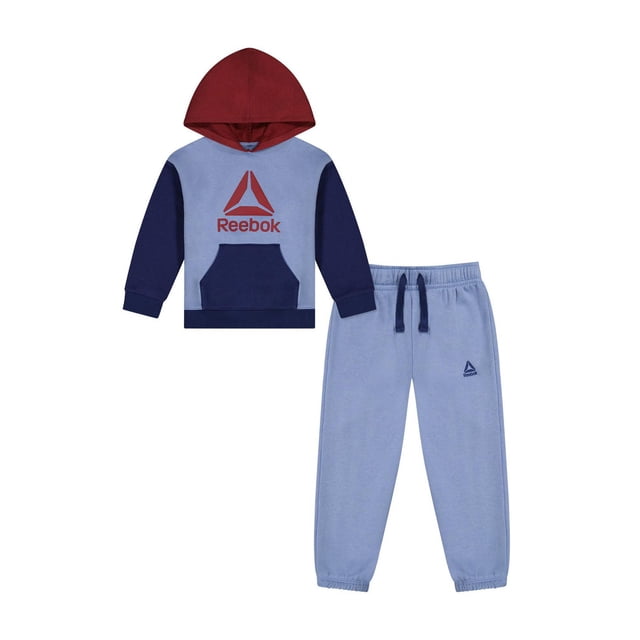 Reebok Toddlers' Colorblocked Fleece Hoodie And Jogger Set