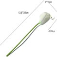 thumbnail image 2 of CHUANK 20pcs Artificial Calla Lily Silk Flowers 13.4” for Home Kitchen Wedding Table Decoration (White), 2 of 18