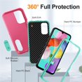 thumbnail image 4 of for Samsung Galaxy A15 Case, Samsung Galaxy A15 Phone Case with Built in Kickstand, Shockproof/Dustproof/Drop Proof Heavy Duty Military-Grade Rugged Protective Cover for Samsung Galaxy A15,Rose Red, 4 of 8
