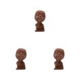 thumbnail image 1 of kurtrusly Jardinières Visage Grand Application pour Jardinières Succulentes en Résine Intérieur Marron 3ensemble, 1 of 6