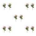 thumbnail image 1 of ZheElen 2pcs Artificial Silk Daisy Flowers Low Maintenance And For Home Faux Flowers pink 5Set, 1 of 6