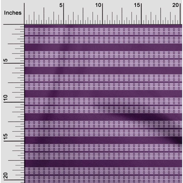 oneOone Cotton Flex Purple Fabric Diamond Geometric Fabric For Sewing Printed Craft Fabric By The Yard 40 Inch Wide