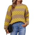 thumbnail image 1 of Tralilbee Women's Crew Neckline Chenille Sweater, 1 of 6
