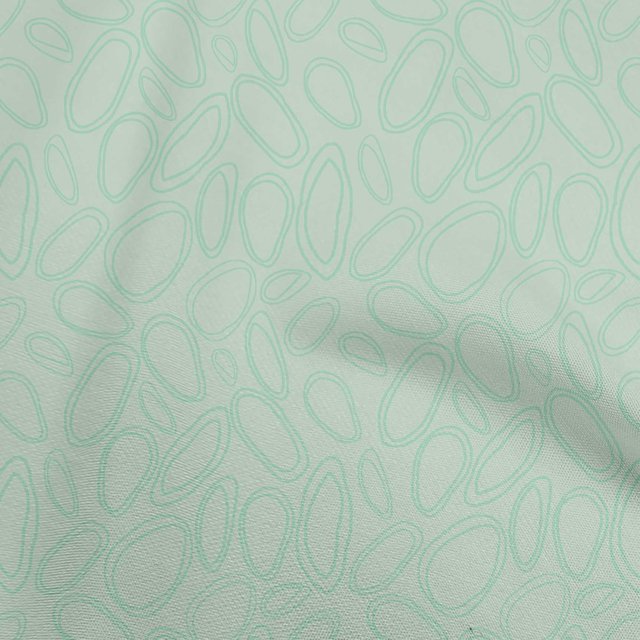 oneOone Polyester Spandex Dusty Green Fabric Abstract Circle Craft Projects Decor Fabric Printed By The Yard 56 Inch Wide