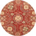 thumbnail image 1 of Ahgly Company Tapis Rond Abstrait Marron Sable Abstrait pour Intérieur, 3 Pieds Rond, 1 of 6
