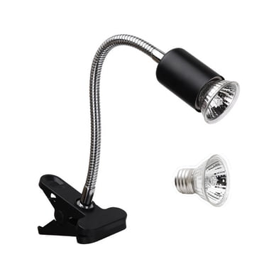 Yeacher Lampe Chauffante pour Reptiles 75W Lampe Chauffante pour Tortue Lampe de Pèlerinage Réglable avec Pince pour Reptiles Lézard Tortue Ampoule d'Aquarium Incluse