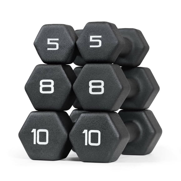 Haltère Fixe 1 Kg Revêtu De Néoprène – Prise Antidérapante, Noyau Acier, Pour Home Gym Ou Déplacement !