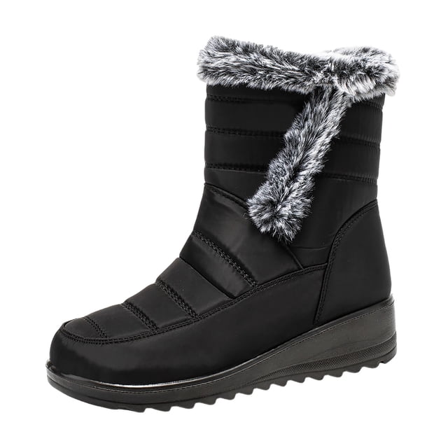 Bottes de Neige pour Femmes Bottes de Neige à la Mode Randonnée Neige Femmes Hiver Compensées Confortables Fermeture Éclair Bottes de Neige pour Femmes3w Bottes de Neige pour Femmes Bottes Mi-Hautes pour Hommes Femmes Neige Femmes Hiver Neige Courtes et