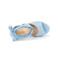 thumbnail image 4 of BLISSFUL STEP Chaussures pour Femmes Espadrilles à Lacets Sandales Compensées à Plateforme Bleu Ciel 7, 4 of 7