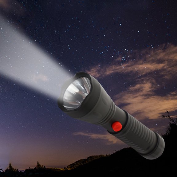 under 5, Waterproof LED Handheld Flashlight, Durable Plastic Body, 1000mAh Battery, Compact Design, For Diving Hiking, Emergency Lighting, Outdoor Adventure Gear Hzhnb Liquidation | Plastic, Black