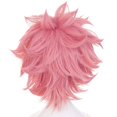 thumbnail image 4 of Pink Cosplay Wig Short Wavy Synthetic Wigs for Comic Strip Cosplay Wigs for Anime, 4 of 4
