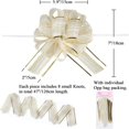 thumbnail image 3 of HLONK 10 PCS Large Pull Bow Gift Wrapping Bows  Pull Bow with Ribbon for Wedding Gift Baskets  Party Gift Wrap Bows  Presents Decorating Bows Blue, 3 of 5
