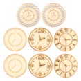 thumbnail image 2 of Wooden Cutouts, Round Wooden Wooden Slices 8Pcs  For Crafts For DIY For Painting For Wedding, 2 of 8