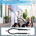 thumbnail image 3 of Unique Bargains Double Dog Leash Hands-Free Dual Dog Leash with Comfortable Padded Handle Double Leash for Two Dogs Adjustable Length 1 Set Black, 3 of 7