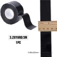 thumbnail image 2 of EIGTHTAIL 3/4 Inch x 65.6ft Bookbinding Repair Tape Black Fabric Tape Adhesive Duct Tape Safe Cloth Library Book Seam Sealing Craft Tape for Bookbinders Hinging Sofa Cord Cable Webbing Re, 2 of 9