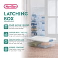 thumbnail image 3 of Sterilite 32 Quart Plastic Stackable Latching Storage Container (12 Pack), 3 of 10