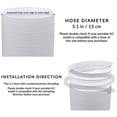 thumbnail image 4 of NETSENG 5 Inch Diameter Universal Exhaust Hose for Portable Air Conditioner Works with Every Mobile Air-Conditioning Unit and Tumble Dryer 5.11" x 59", 4 of 7