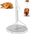 thumbnail image 2 of MesaSe Support de Poulet Grille Support de Rôtissage de Dinde Métal Portable Détachable Multifonctionnel Vertical pour Fumer Poulet Entier, 2 of 9