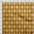 thumbnail image 4 of oneOone Cotton Poplin Yellow Fabric Check Sewing Craft Projects Fabric Prints By Yard 42 Inch Wide, 4 of 4