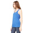 thumbnail image 3 of Bella Ladies Flowy Racerback Tank, S, True Royal Marble, 3 of 3