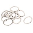 thumbnail image 1 of Unique Bargains Metal DIY Craft Making Split Ring Key Ring Charms Silver Tone 10pcs, 1 of 2