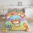 thumbnail image 1 of YST Ensemble de Douillette à Imprimé d'Animaux Mignons Simple Corgi Rabbit Literie Douillettes et Ensembles Sheep Penguin Housse de Couette Filles Courtepointe Arc-en-Ciel Douillette Style Japonais Kawaii Literie Sushi Enfants Garçons Déco de Chambre, 1 of 6