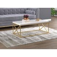 thumbnail image 4 of Safdie & Co. Coffee Table 44L Marble Gold Metal, 4 of 5