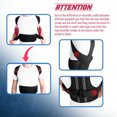 thumbnail image 2 of Graflsoa Adjustable Posture Corrector Belt for Men & Women - Breathable Back Support with Stabilizing Straps for Hunchback & Pain Relief (Size L), 2 of 7