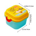 thumbnail image 3 of Oleegame 2PC Produce Storage Cute Animal Children's Snack Box Bento Box Double Lunch Box Yellow, 3 of 6