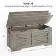 thumbnail image 1 of BeesClover Storage Chest, Storage Bench with Safety Hinge, Wooden Storage Trunk, Flip Top Blanket Storage Chest Trunks, Bench Storage for Entryway, Living Room, Bedroom, 1 of 10