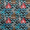 thumbnail image 1 of oneOone Polyester Spandex Aqua Blue Fabric Beach Sewing Material Print Fabric By The Yard 56 Inch Wide, 1 of 4