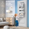 thumbnail image 2 of Yecaye 4-Shelf Over-the-Door Hanging Organizer, Grey, 1 Count, 2 of 11