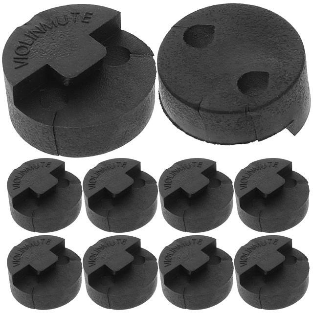 KAKOWELY Violon Électrique Silencieux 10 Pcs Ensemble de Pratique en Caoutchouc Style Tourte Silencieux pour Violon et Petit Violon