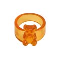 thumbnail image 1 of LYMAYTER Candy Color Ring Little Bear Ring - Korean INS Style, Acrylic, 1 of 7